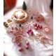 Karácsonyi DIY dekor szett - púder/rózsaszín/rosegold