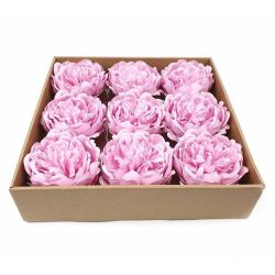 Szappan peonia fejek dobozban - rózsaszín