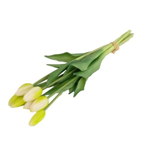 Bimbós gumi tulipán 7 szálas csokor 44 cm, több színben