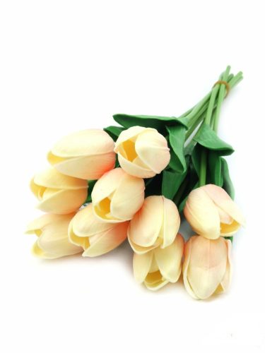 Gumi tulipán 10 szálas csokor - barack 2