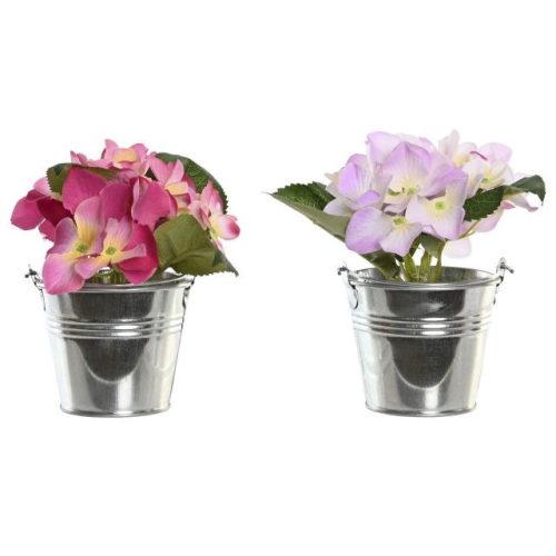 Mini hortenzia selyemvirág kaspóban 2 féle (min. 12 db)