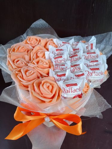 Raffaello bonbon ajándék szív alakú box, több színben